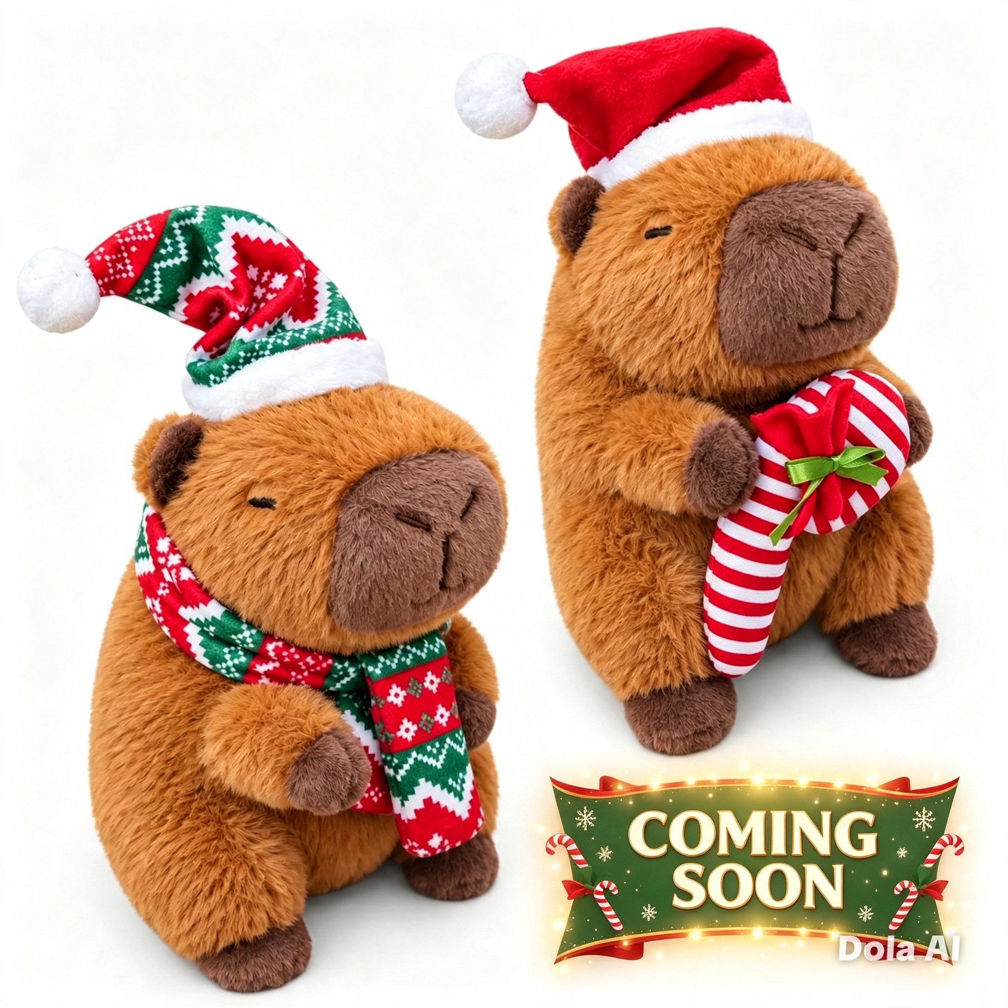 Capybara xmas – 9″